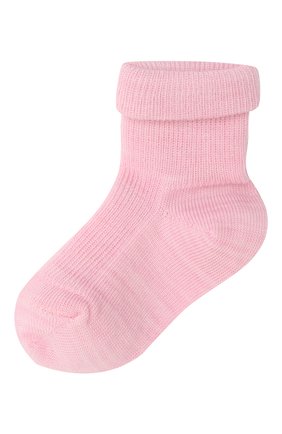 Детские шерстяные носки WOOL&COTTON розового цвета, арт. NMML | Фото 1