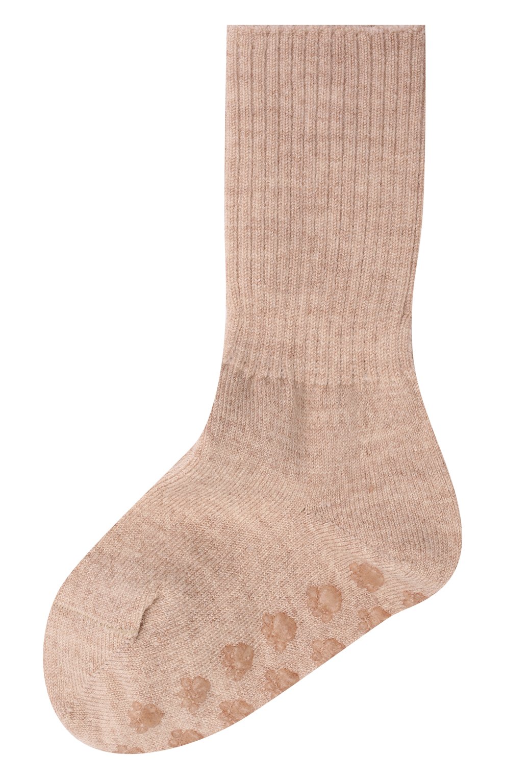 Детские шерстяные носки WOOL&COTTON бежевого цвета, арт. NAML | Фото 1