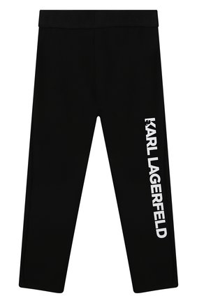 Детские леггинсы из вискозы KARL LAGERFELD KIDS черного цвета по цене 10600 руб., арт. Z14175 | Фото 1 Детские леггинсы из вискозы KARL LAGERFELD KIDS черного цвета, арт. Z14175 | Фото 1 (Материал внешний: Синтетический материал, Вискоза; Случай: Повседневный; Девочки Кросс-КТ: Леггинсы-одежда; Ростовка одежда: 5 лет | 110 см, 7 лет | 122 см)