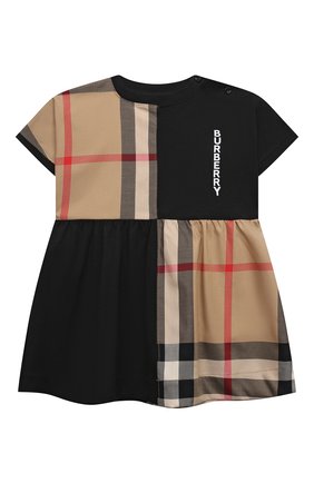 Женский комплект из платья и шорт BURBERRY черного цвета, арт. 8048627 | Фото 2