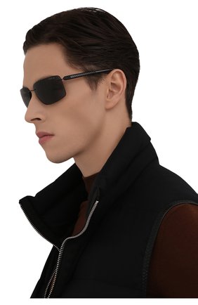 Мужские солнцезащитные очки SILHOUETTE черного цвета, арт. 8722/9040 | Фото 2 (Тип очков: С/з; Очки форма: Прямоугольные; Оптика Гендер: оптика-мужское)