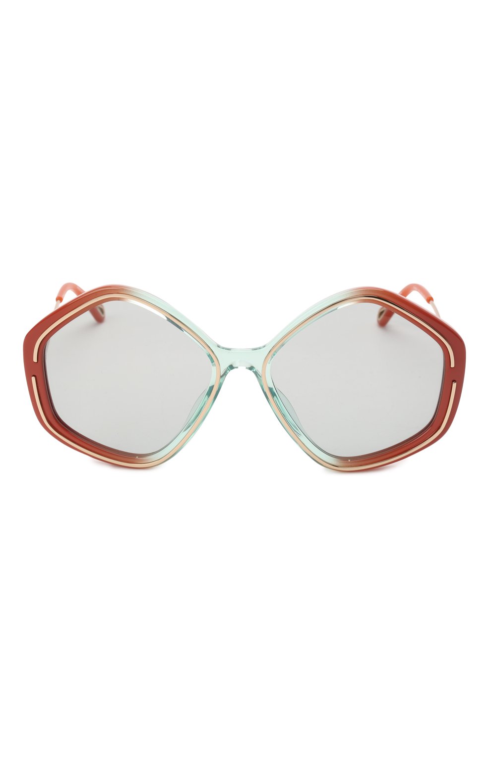 Женские солнцезащитные очки CHLOÉ разноцветного цвета, арт. CH0061S 002 | Фото 3 (Тип очков: С/з; Оптика Гендер: оптика-женское; Очки форма: Круглые)