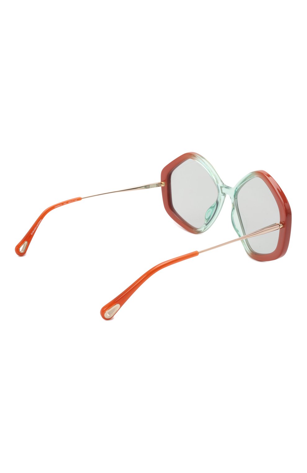 Женские солнцезащитные очки CHLOÉ разноцветного цвета, арт. CH0061S 002 | Фото 4 (Тип очков: С/з; Оптика Гендер: оптика-женское; Очки форма: Круглые)