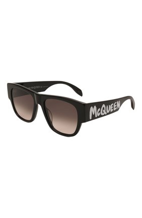 Женские солнцезащитные очки ALEXANDER MCQUEEN черного цвета, арт. AM0328S 001 | Фото 1 (Тип очков: С/з; Кросс-КТ: С/з-унисекс; Оптика Гендер: оптика-унисекс; Очки форма: Квадратные)