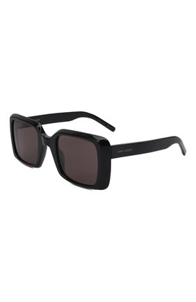 Женские солнцезащитные очки SAINT LAURENT черного цвета, арт. SL 497 001 | Фото 1 (Тип очков: С/з; Очки форма: Прямоугольные; Оптика Гендер: оптика-женское)