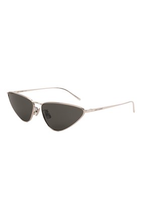 Женские солнцезащитные очки SAINT LAURENT серебряного цвета, арт. SL 487 002 | Фото 1 (Тип очков: С/з; Очки форма: Cat-eye; Оптика Гендер: оптика-женское)