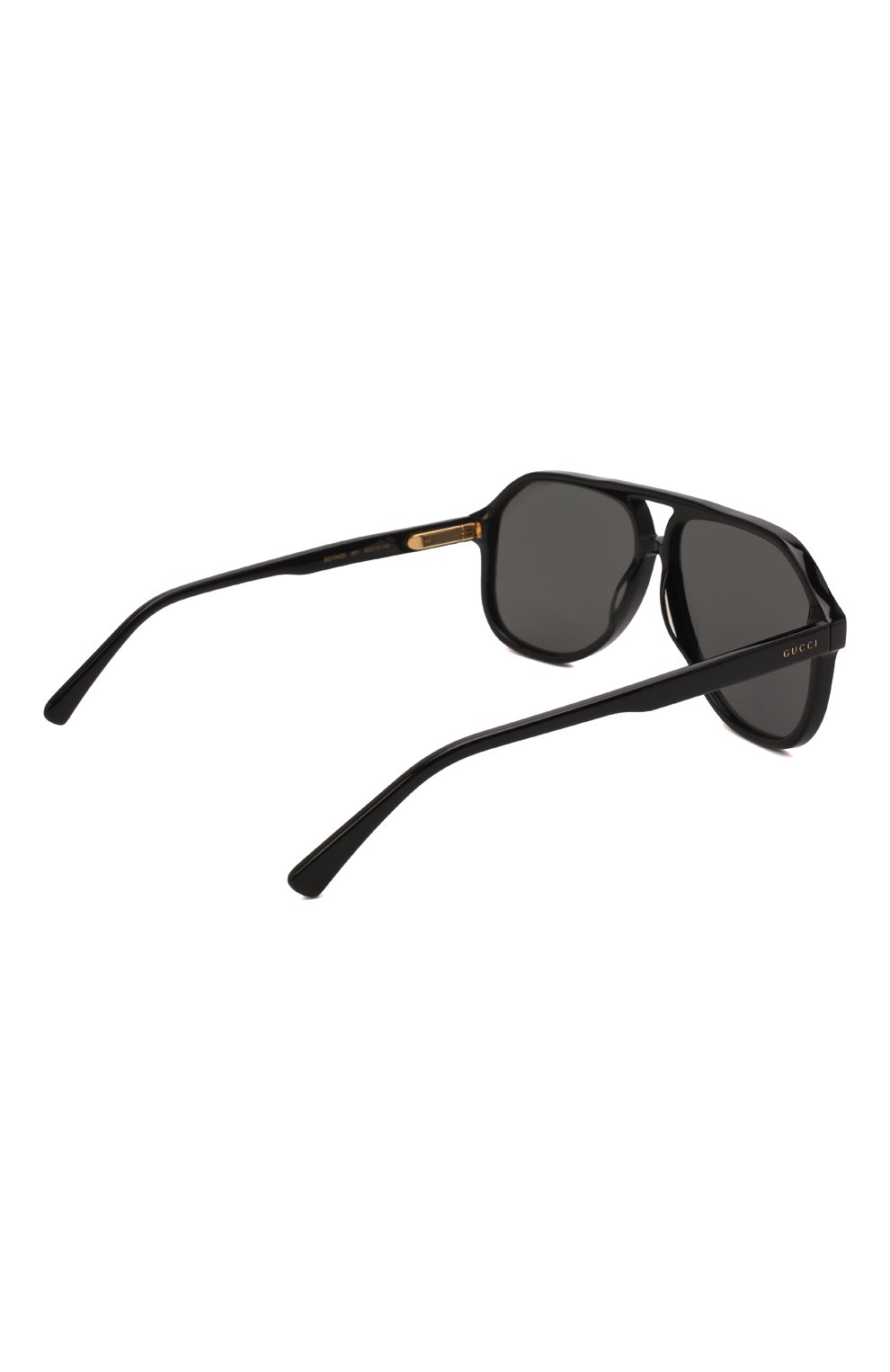 Мужские солнцезащитные очки GUCCI черного цвета, арт. GG1042S 001 | Фото 4 (Кросс-КТ: С/з-мужское; Тип очков: С/з; Очки форма: Авиаторы; Оптика Гендер: оптика-мужское)