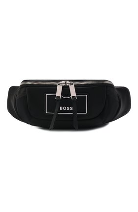Женская поясная сумка BOSS черного цвета, арт. 50466872 | Фото 1 (Материал: Текстиль; Размер: large; Стили: Спорт)