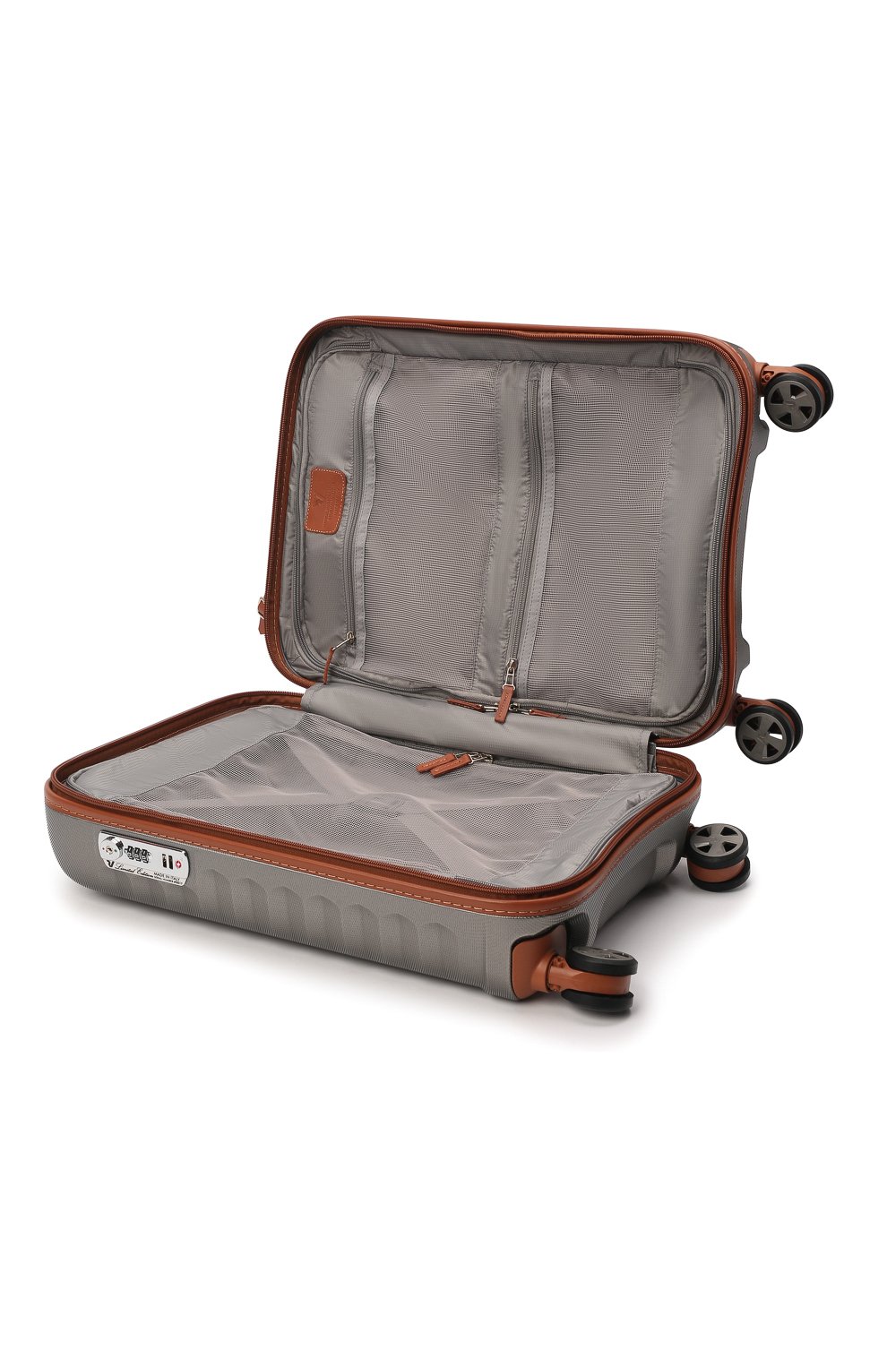 Женский дорожный чемодан e-lite RONCATO серого цвета, арт. 52233445 | Фото 3 (Материал: Пластик; Размер: large; Ограничения доставки: oversized)