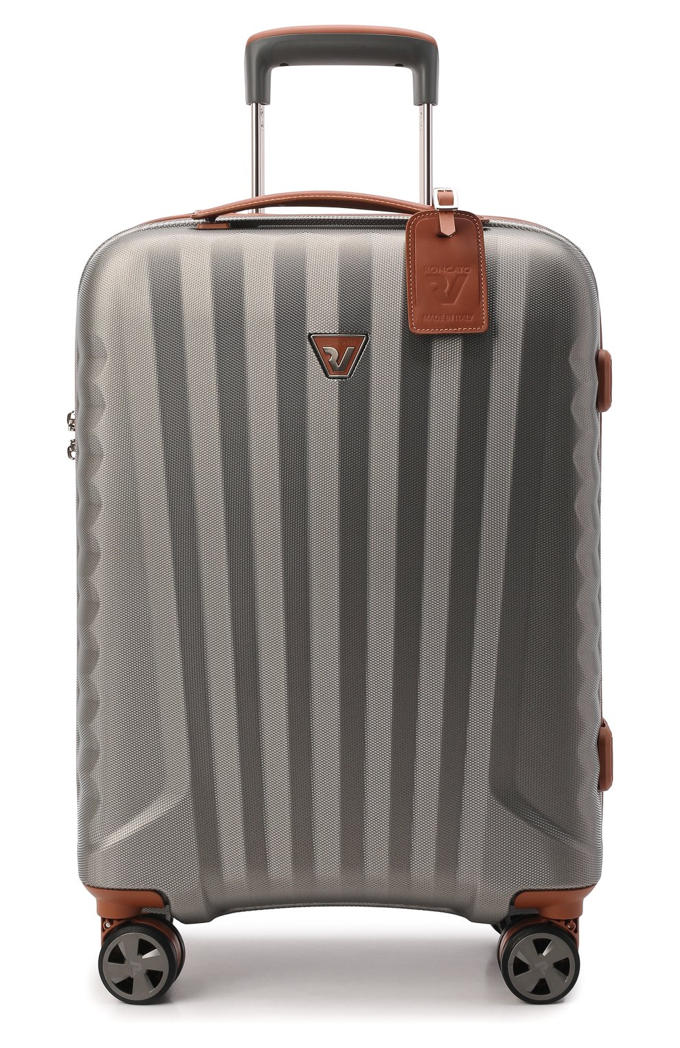 Женский дорожный чемодан e-lite RONCATO серого цвета, арт. 52233445 | Фото 4 (Материал: Пластик; Размер: large; Ограничения доставки: oversized)