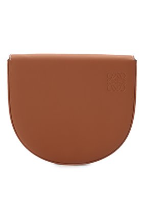 Женская сумка heel LOEWE коричневого цвета, арт. 109.54.V01 | Фото 1 (Материал: Натуральная кожа; Размер: mini; Ремень/цепочка: На ремешке; Сумки-технические: Сумки через плечо)