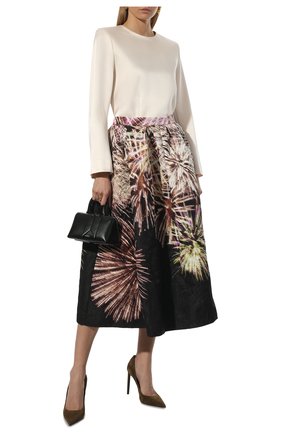 Женская юбка DRIES VAN NOTEN черного цвета по цене 63600 руб., арт. 221-030867-4041 | Фото 2 Женская юбка DRIES VAN NOTEN черного цвета, арт. 221-030867-4041 | Фото 2 (Материал внешний: Синтетический материал; Длина Ж (юбки, платья, шорты): Миди; Стили: Гламурный; Женское Кросс-КТ: Юбка-одежда)