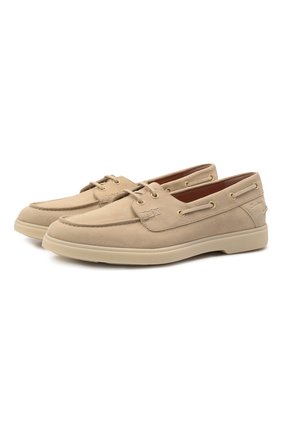 Женские замшевые лоферы SANTONI темно-бежевого цвета по цене 43200 руб., арт. WUYA59940TISNLH0E40 | Фото 1 Женские замшевые лоферы SANTONI темно-бежевого цвета, арт. WUYA59940TISNLH0E40 | Фото 1 (Подошва: Платформа; Материал внутренний: Натуральная кожа; Каблук высота: Низкий; Материал внешний: Кожа, Замша)
