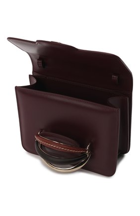 Женская сумка kattie CHLOÉ бордового цвета по цене 181500 руб., арт. CHC22SS500G14 | Фото 5 Женская сумка kattie CHLOÉ бордового цвета, арт. CHC22SS500G14 | Фото 5 (Сумки-технические: Сумки через плечо; Материал: Натуральная кожа; Региональные ограничения белый список (Axapta Mercury): RU; Размер: mini; Ремень/цепочка: На ремешке)
