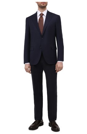 Мужской шерстяной пиджак CORNELIANI темно-синего цвета по цене 149500 руб., арт. 896268-2118260/90 | Фото 2 Мужской шерстяной пиджак CORNELIANI темно-синего цвета, арт. 896268-2118260/90 | Фото 2 (Материал внешний: Шерсть; Длина (для топов): Стандартные; Рукава: Длинные; Материал подклада: Купро; Случай: Формальный; 1-2-бортные: Однобортные; Пиджаки М: Прямой; Стили: Классический)