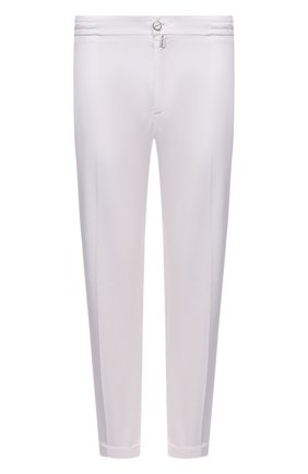 Мужские брюки KITON белого цвета, арт. UFPLACJ0753A | Фото 1 (Длина (брюки, джинсы): Стандартные; Материал внешний: Растительное волокно, Лиоцелл; Случай: Повседневный; Силуэт М (брюки): Чиносы; Стили: Кэжуэл)