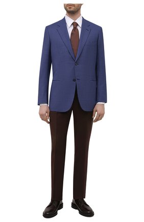 Мужской шерстяной пиджак BRIONI синего цвета по цене 397500 руб., арт. RGH00U/P1A69/PARLAMENT0 | Фото 2 Мужской шерстяной пиджак BRIONI синего цвета, арт. RGH00U/P1A69/PARLAMENT0 | Фото 2 (Материал подклада: Купро; Рукава: Длинные; Материал внешний: Шерсть; Длина (для топов): Стандартные; Случай: Формальный; 1-2-бортные: Однобортные; Пиджаки М: Приталенный; Стили: Классический)