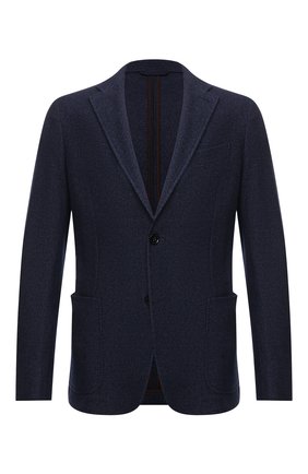 Мужской хлопковый пиджак ERMENEGILDO ZEGNA темно-синего цвета по цене 219500 руб., арт. UZC64/SDF | Фото 1 Мужской хлопковый пиджак ERMENEGILDO ZEGNA темно-синего цвета, арт. UZC64/SDF | Фото 1 (Длина (для топов): Стандартные; Материал подклада: Хлопок; Материал внешний: Хлопок; Рукава: Длинные; Случай: Повседневный; 1-2-бортные: Однобортные; Пиджаки М: Прямой; Стили: Кэжуэл)