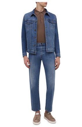 Мужская джинсовая куртка 7 FOR ALL MANKIND синего цвета по цене 26700 руб., арт. JSK5B800MD | Фото 2 Мужская джинсовая куртка 7 FOR ALL MANKIND синего цвета, арт. JSK5B800MD | Фото 2 (Материал внешний: Хлопок, Деним; Длина (верхняя одежда): Короткие; Рукава: Длинные; Кросс-КТ: Деним, Куртка; Стили: Кэжуэл)