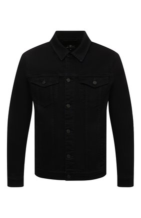 Мужская джинсовая куртка 7 FOR ALL MANKIND темно-синего цвета по цене 26700 руб., арт. JSK5B780LB | Фото 1 Мужская джинсовая куртка 7 FOR ALL MANKIND темно-синего цвета, арт. JSK5B780LB | Фото 1 (Длина (верхняя одежда): Короткие; Рукава: Длинные; Материал внешний: Хлопок, Деним; Кросс-КТ: Деним, Куртка; Стили: Кэжуэл)