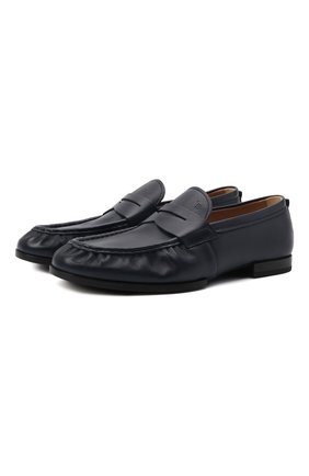 Мужские кожаные пенни-лоферы TOD’S темно-синего цвета по цене 44900 руб., арт. XXM02E0EC60QPJ | Фото 1 Мужские кожаные пенни-лоферы TOD’S темно-синего цвета, арт. XXM02E0EC60QPJ | Фото 1 (Материал внешний: Кожа; Материал внутренний: Натуральная кожа; Стили: Классический)