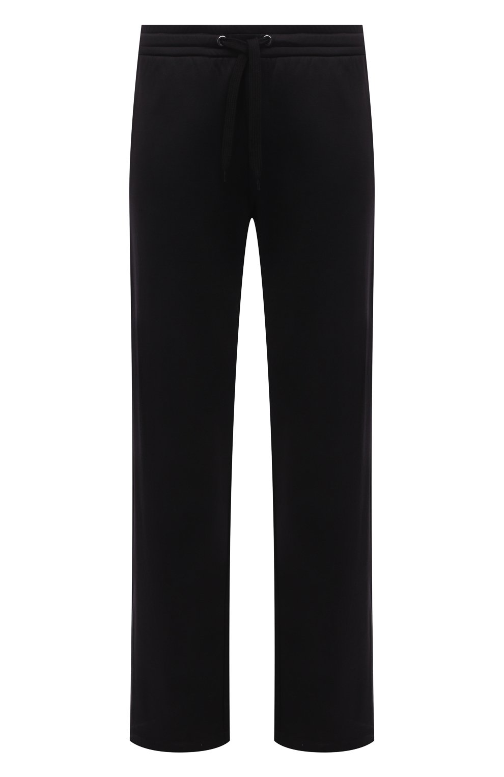 Мужские брюки VALENTINO черного цвета, арт. XV3MD03C85G | Фото 1 (Длина (брюки, джинсы): Стандартные; Случай: Повседневный; Материал внешний: Синтетический материал, Хлопок; Стили: Спорт-шик)