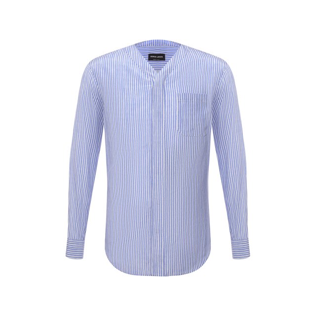 Рубашка из шелка и хлопка Giorgio Armani