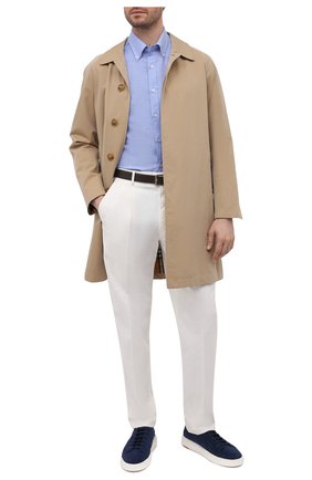 Мужские замшевые кеды SANTONI темно-синего цвета по цене 35750 руб., арт. MBCD21640BARTVSFU57 | Фото 2 Мужские замшевые кеды SANTONI темно-синего цвета, арт. MBCD21640BARTVSFU57 | Фото 2 (Материал внутренний: Натуральная кожа; Подошва: Массивная; Материал внешний: Кожа, Замша; Материал утеплителя: Без утеплителя)