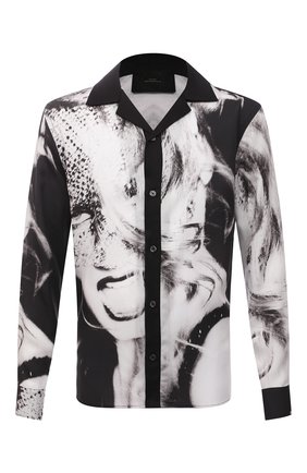 Мужская рубашка LIMITATO черно-белого цвета по цене 38350 руб., арт. H0ME/L0NG SLEEVE SHIRT | Фото 1 Мужская рубашка LIMITATO черно-белого цвета, арт. H0ME/L0NG SLEEVE SHIRT | Фото 1 (Рукава: Длинные; Материал внешний: Растительное волокно; Длина (для топов): Стандартные; Случай: Повседневный; Манжеты: На пуговицах; Воротник: Отложной; Принт: С принтом; Стили: Гранж)