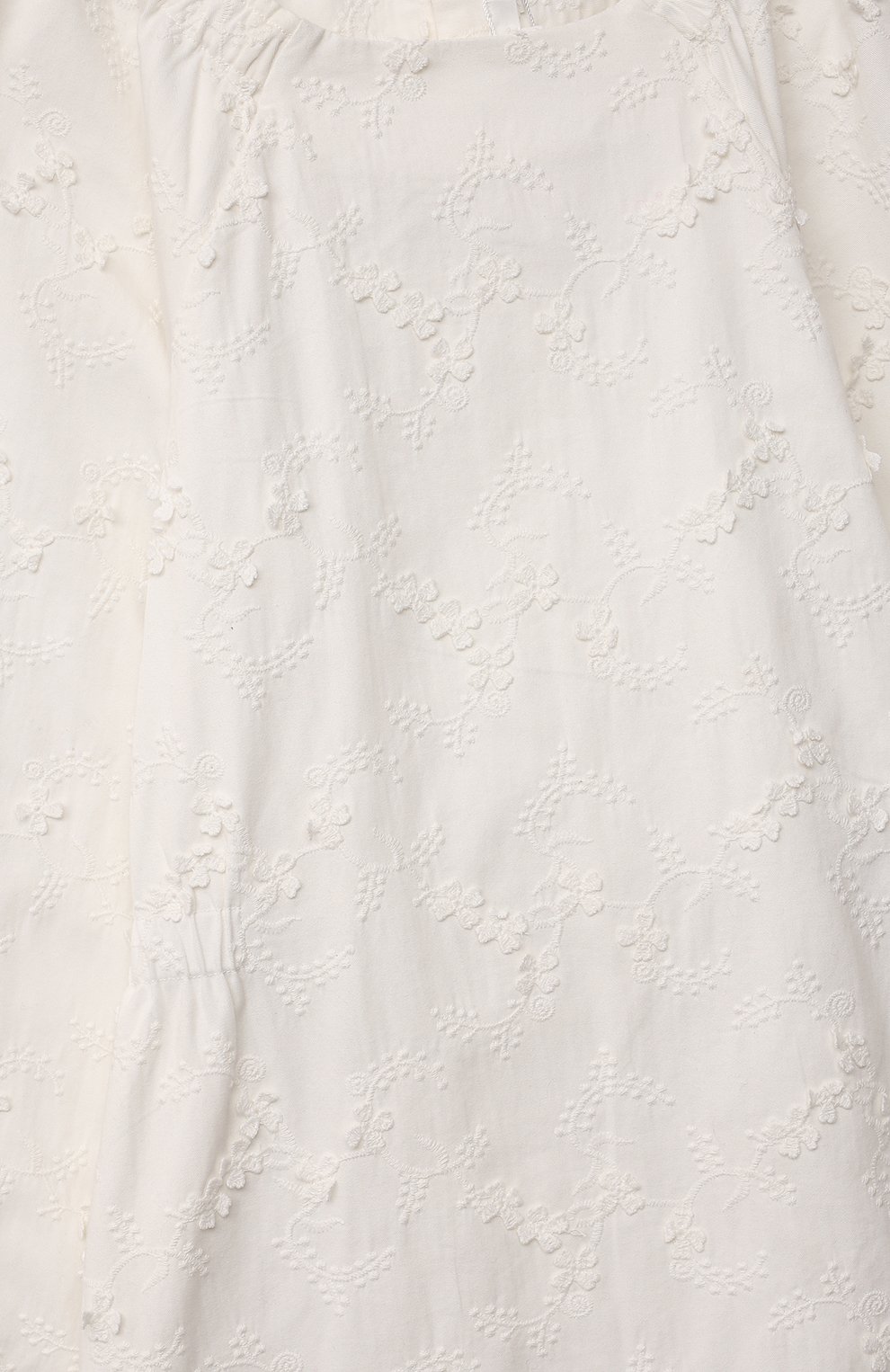 Детское хлопковое платье BONPOINT кремвого цвета, арт. H20PURPLE3(103)_824474 | Фото 3 (Рукава: Длинные; Региональные ограничения белый список (Axapta Mercury): RU; Материал внешний: Хлопок)