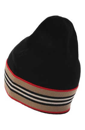 Детского шерстяная шапка BURBERRY черного цвета по цене 13550 руб., арт. 8048574 | Фото 2 Детского шерстяная шапка BURBERRY черного цвета, арт. 8048574 | Фото 2 (Материал: Шерсть, Текстиль)