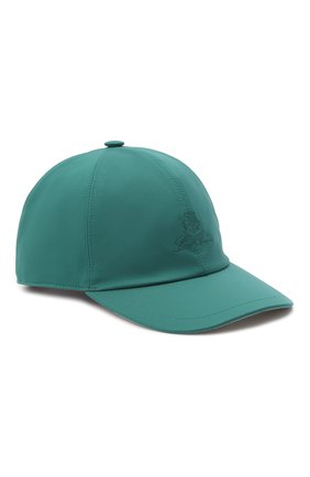 Детская бейсболка LORO PIANA зеленого цвета по цене 15150 руб., арт. FAE8580 | Фото 1 Детская бейсболка LORO PIANA зеленого цвета, арт. FAE8580 | Фото 1 (Материал: Текстиль, Синтетический материал)