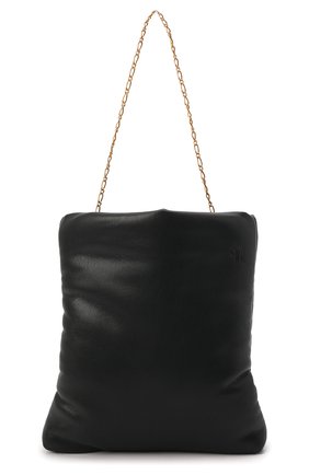 Женская сумка NANUSHKA черного цвета, арт. NW21FWBG02699 | Фото 1 (Размер: small; Материал: Текстиль, Экокожа; Сумки-технические: Сумки top-handle)