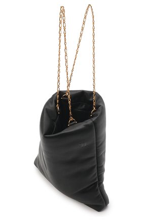 Женская сумка NANUSHKA черного цвета, арт. NW21FWBG02699 | Фото 5 (Сумки-технические: Сумки top-handle; Материал: Текстиль, Экокожа; Размер: small)