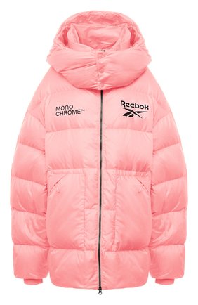 Женский пуховик reebok x monochrome REEBOK розового цвета по цене 24470 руб., арт. HF0283 | Фото 1 Женский пуховик reebok x monochrome REEBOK розового цвета, арт. HF0283 | Фото 1 (Длина (верхняя одежда): До середины бедра; Материал утеплителя: Пух и перо; Материал внешний: Синтетический материал; Рукава: Длинные; Кросс-КТ: Пуховик)