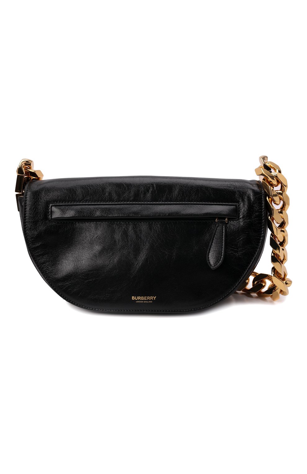 Женская сумка olympia medium BURBERRY черного цвета, арт. 8040119 | Фото 7 (Сумки-технические: Сумки top-handle; Размер: medium; Материал: Натуральная кожа)