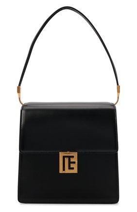 Женская сумка ely BALMAIN черного цвета, арт. XN1DB685/LCGX | Фото 1 (Сумки-технические: Сумки top-handle; Материал: Натуральная кожа; Размер: small)