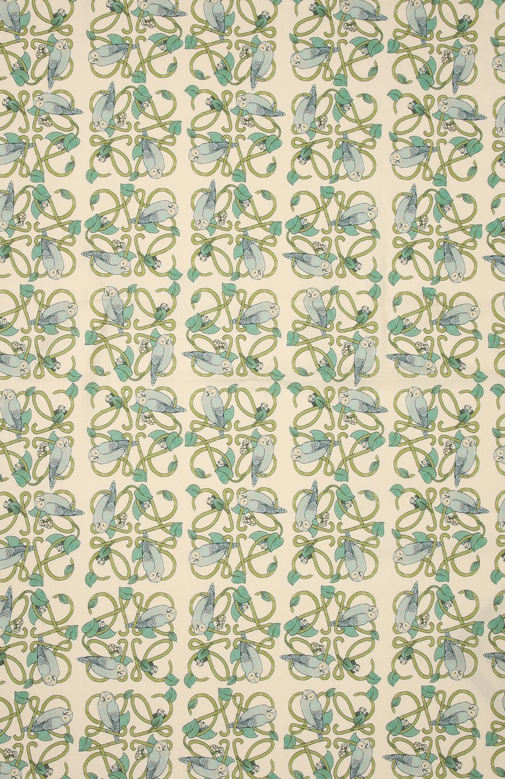 Женский платок herbarium LOEWE зеленого цвета, арт. F606257X39 | Фото 4 (Материал: Текстиль, Шерсть, Хлопок)