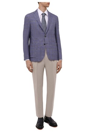 Мужской шерстяной пиджак CANALI фиолетового цвета по цене 212500 руб., арт. E23275/CX03722 | Фото 2 Мужской шерстяной пиджак CANALI фиолетового цвета, арт. E23275/CX03722 | Фото 2 (Рукава: Длинные; Длина (для топов): Стандартные; Материал внешний: Шерсть; Материал подклада: Купро; Случай: Коктейльный; Пиджаки М: Прямой; 1-2-бортные: Однобортные; Стили: Ретро)