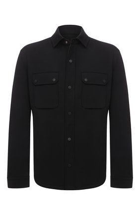 Мужская шерстяная рубашка ERMENEGILDO ZEGNA черного цвета по цене 163000 руб., арт. UZ540/820 | Фото 1 Мужская шерстяная рубашка ERMENEGILDO ZEGNA черного цвета, арт. UZ540/820 | Фото 1 (Длина (для топов): Стандартные; Материал внешний: Шерсть; Рукава: Длинные; Случай: Повседневный; Манжеты: На кнопках; Воротник: Кент; Принт: Однотонные; Стили: Кэжуэл)