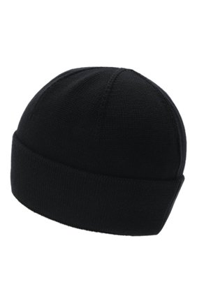Мужская хлопковая шапка HUGO черного цвета, арт. 50471257 | Фото 2 (Материал: Текстиль, Хлопок; Кросс-КТ: Трикотаж)