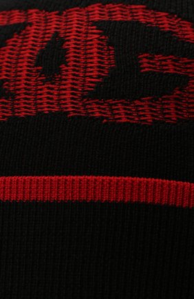 Детского шерстяная шапка DOLCE & GABBANA черного цвета, арт. LBKH71/JBVM7 | Фото 3 (Материал: Текстиль, Шерсть)