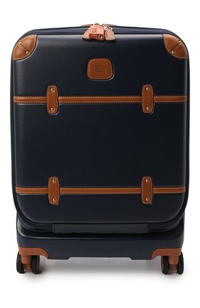 Мужской дорожный чемодан bellagio BRIC`S темно-синего цвета, арт. BBG28312 | Фото 1 (Размер: large; Материал: Пластик; Ограничения доставки: oversized)