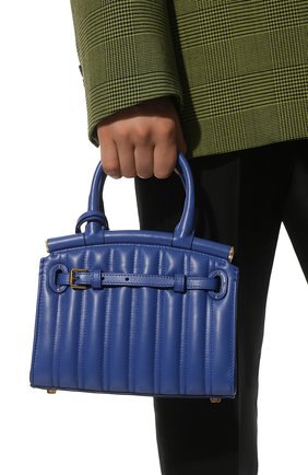 Женская сумка rl 50 mini RALPH LAUREN синего цвета, арт. 435867093 | Фото 2 (Ремень/цепочка: На ремешке; Материал: Натуральная кожа; Размер: mini; Сумки-технические: Сумки top-handle, Сумки через плечо)