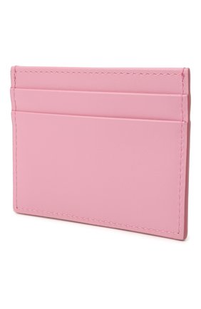 Женский кожаный футляр для кредитных карт DOLCE & GABBANA розового цвета, арт. BI0330/AY185 | Фото 2 (Материал: Натуральная кожа)