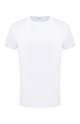 Мужская хлопковая футболка ROBERTO RICETTI белого цвета, арт. RRJ300-21 MAGLI.GIR0C0LL0 M/M/MA1B | Фото 1 (Рукава: Короткие; Материал внешний: Хлопок; Длина (для топов): Стандартные; Кросс-КТ: домашняя одежда)