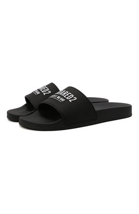 Мужские шлепанцы icon DSQUARED2 черного цвета по цене 20650 руб., арт. FFM0023 17205014 | Фото 1 Мужские шлепанцы icon DSQUARED2 черного цвета, арт. FFM0023 17205014 | Фото 1 (Материал внешний: Экокожа; Длина стельки: 30,2)