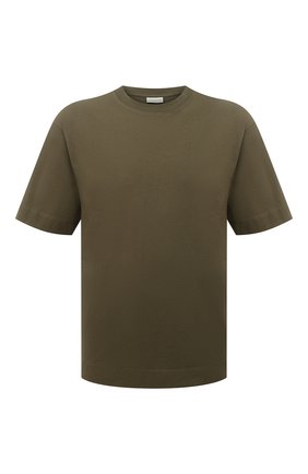 Мужская хлопковая футболка DRIES VAN NOTEN хаки цвета по цене 14250 руб., арт. 221-021164-4604 | Фото 1 Мужская хлопковая футболка DRIES VAN NOTEN хаки цвета, арт. 221-021164-4604 | Фото 1 (Рукава: Короткие; Материал внешний: Хлопок; Длина (для топов): Стандартные; Принт: Без принта; Стили: Милитари)