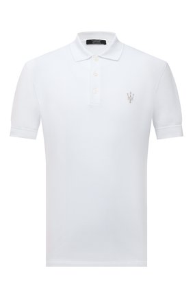 Мужское хлопковое поло zegna x maserati ERMENEGILDO ZEGNA белого цвета по цене 39950 руб., арт. UZ311/746M | Фото 1 Мужское хлопковое поло zegna x maserati ERMENEGILDO ZEGNA белого цвета, арт. UZ311/746M | Фото 1 (Рукава: Короткие; Материал внешний: Хлопок; Длина (для топов): Стандартные; Застежка: Пуговицы; Стили: Кэжуэл)