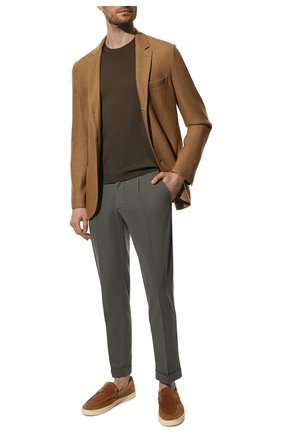 Мужские брюки Z ZEGNA хаки цвета по цене 29950 руб., арт. VZ152/ZZ330 | Фото 2 Мужские брюки Z ZEGNA хаки цвета, арт. VZ152/ZZ330 | Фото 2 (Материал внешний: Лиоцелл, Растительное волокно, Хлопок; Длина (брюки, джинсы): Стандартные; Случай: Повседневный; Силуэт М (брюки): Чиносы; Стили: Кэжуэл)